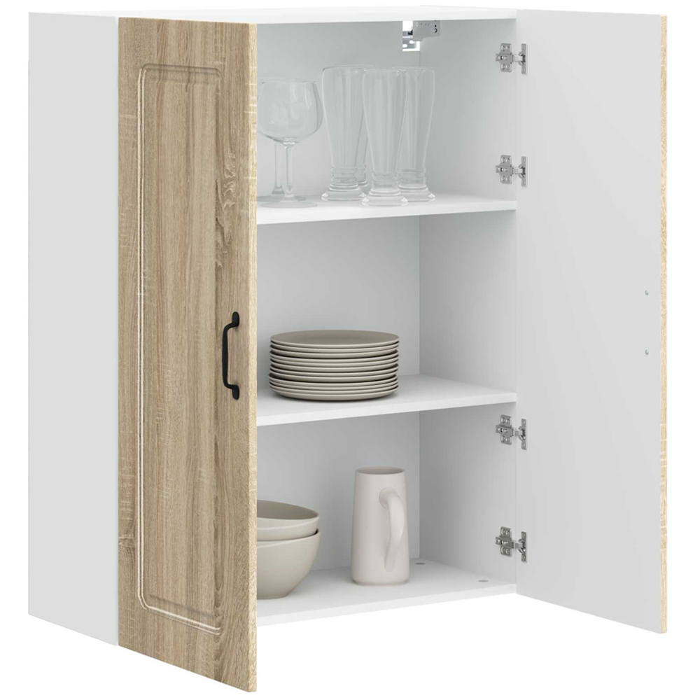 vidaXL 2 Door Sonoma Oak Kitchen Wall Cabinet Image 3