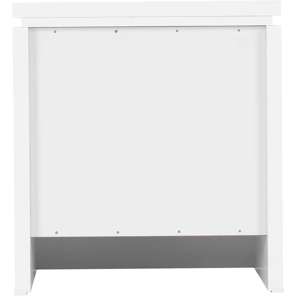 Seconique Charles 2 Drawer White Bedside Table Image 6