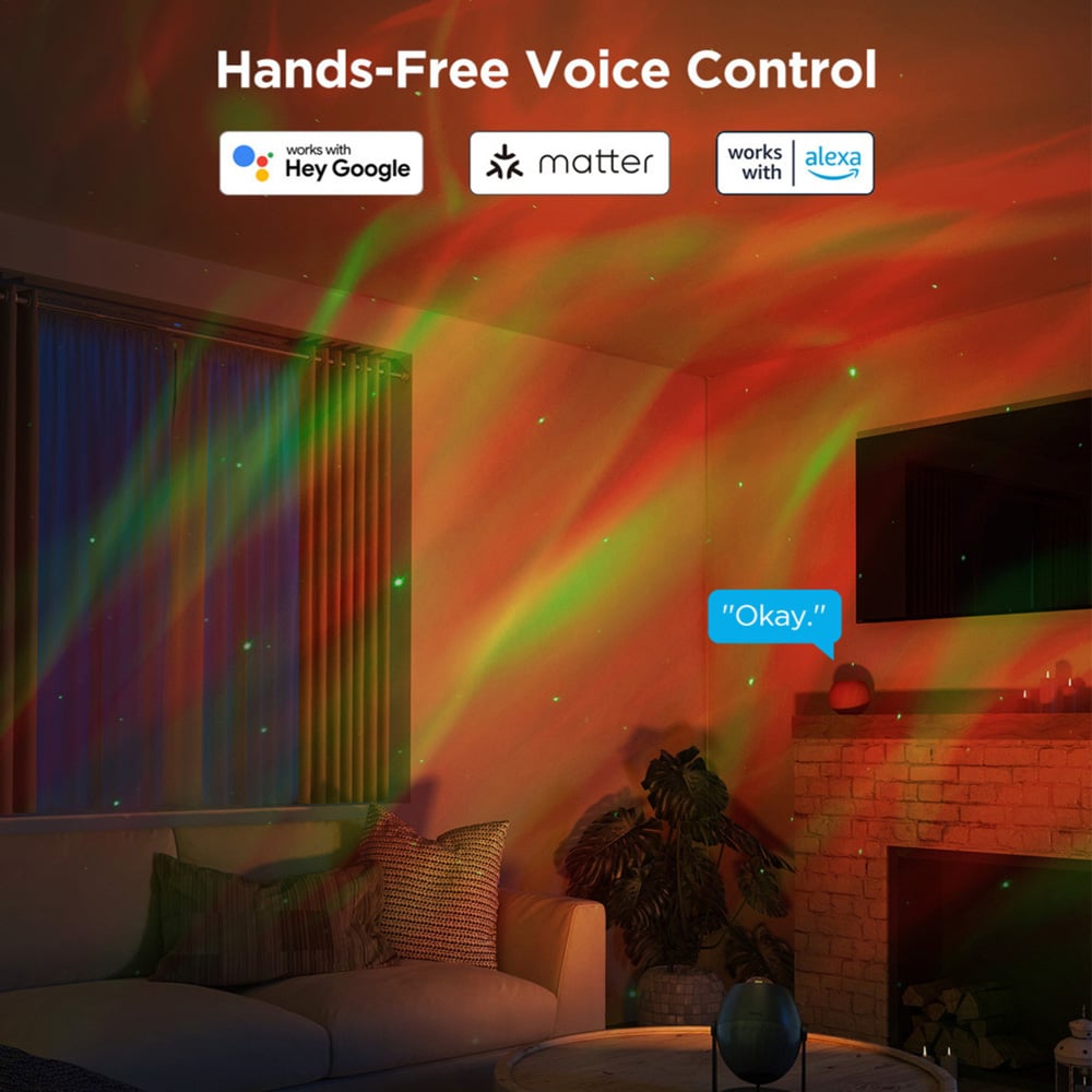 Govee Dual RGBW LED Smart Aurora Star Light Projector Image 4