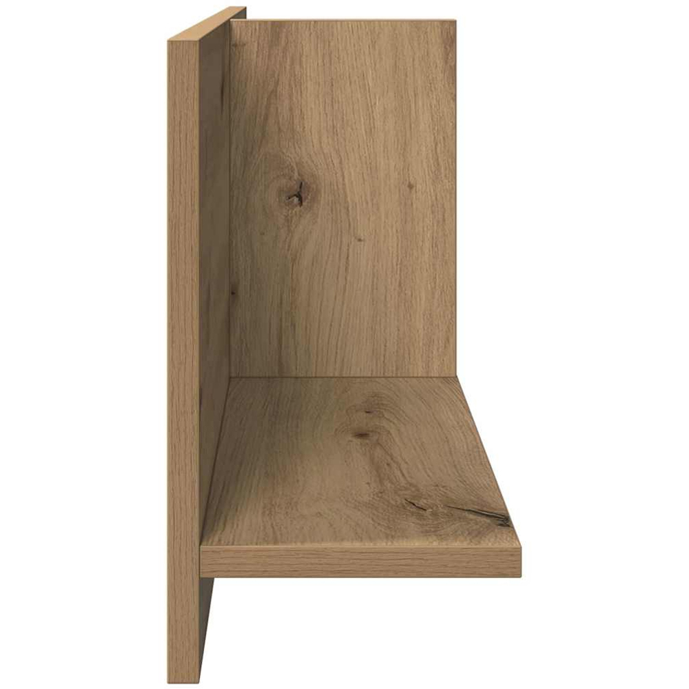 vidaXL 2 Shelf Artesian Oak Wall Cabinet Image 4