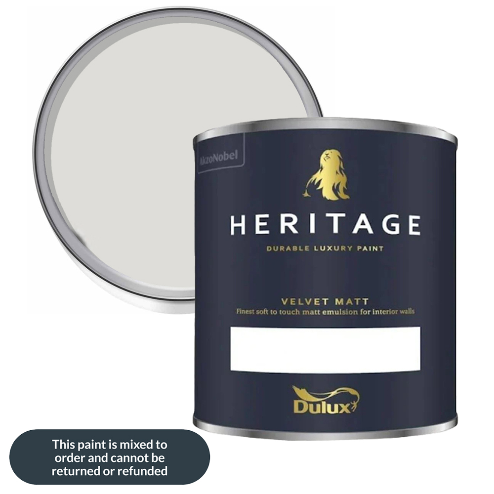 Dulux Heritage Walls and Ceilings Romney Wool Velvet Matt Emulsion Paint 1L Image 1