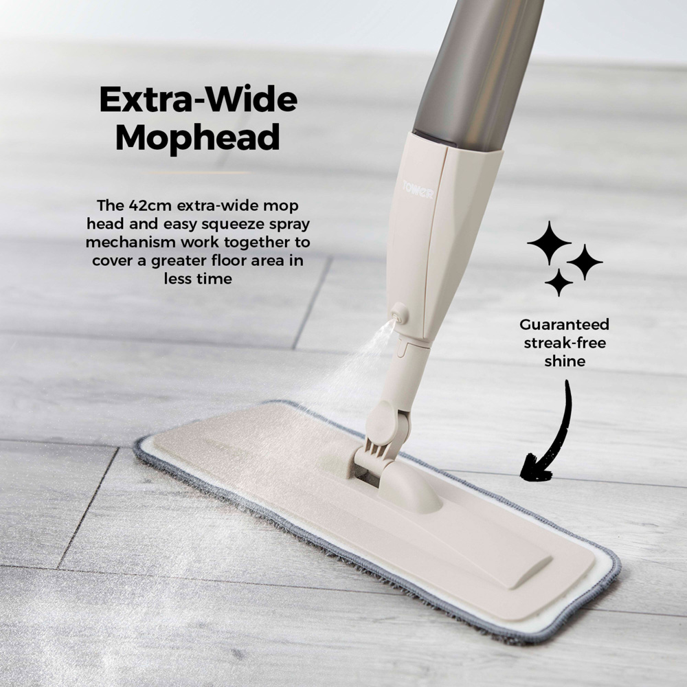Tower Classic White Spray Mop Image 3