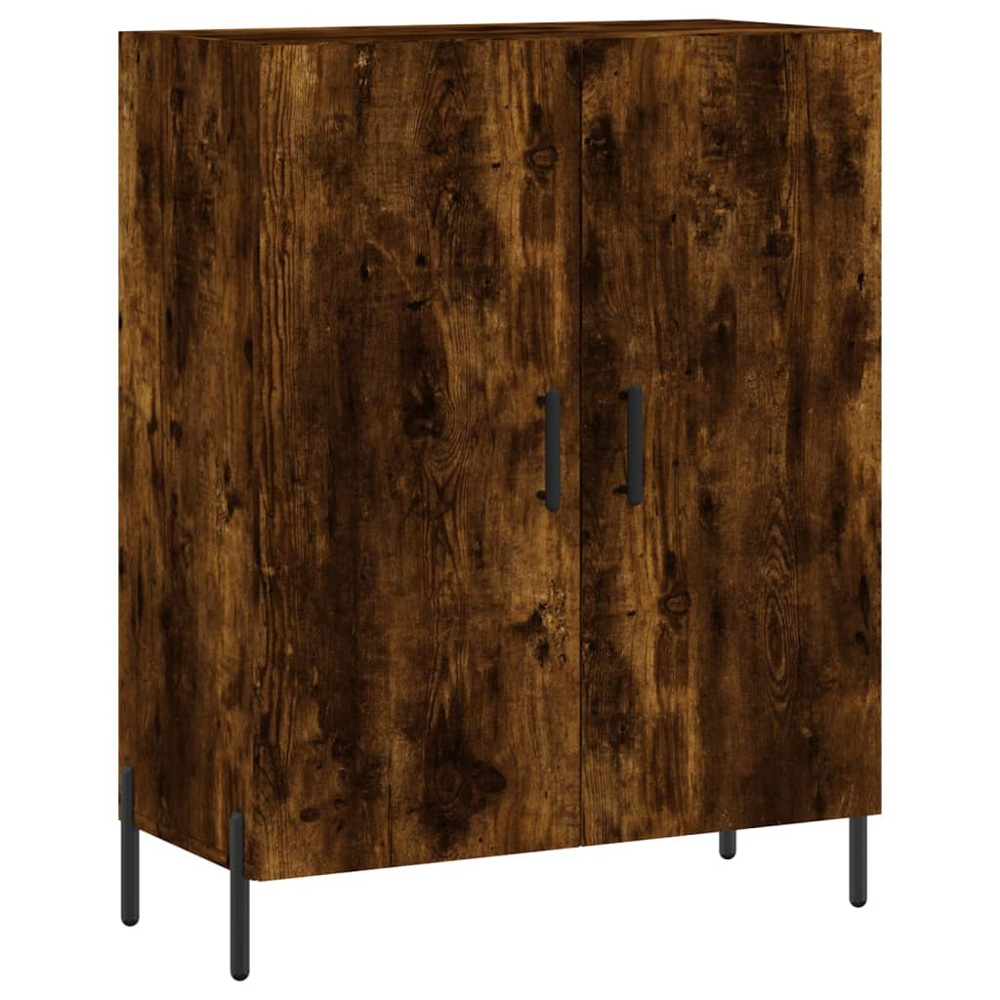vidaXL 4 Door Smoked Oak Highboard Image 7