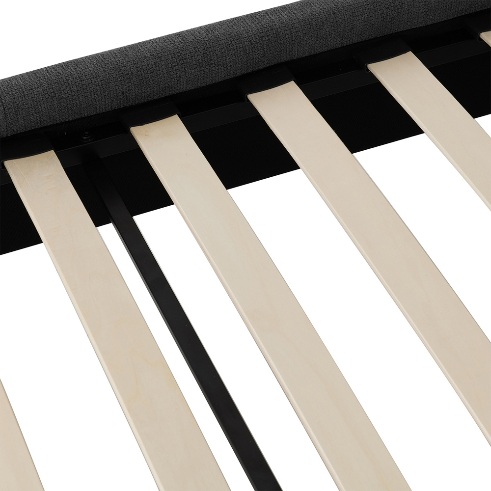 Seconique Verona Double Grey Fabric Bed Frame Image 6