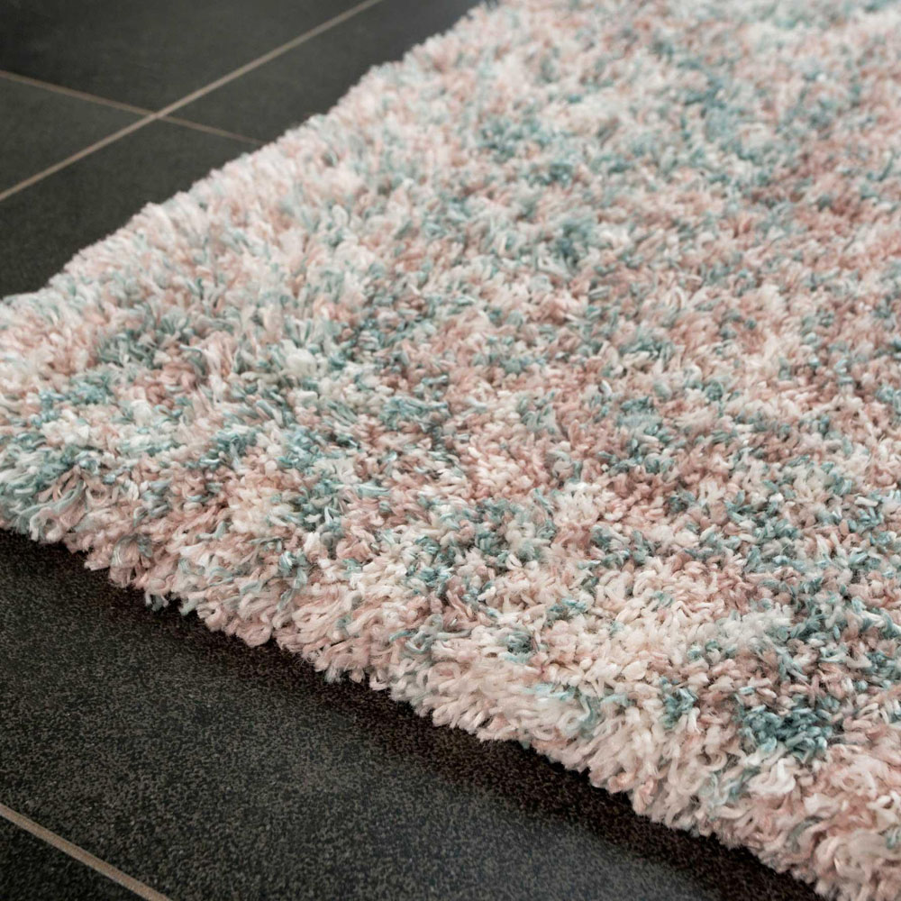 Kukoon Kinsale Light Blue Multicolour Shaggy Mottled Rug 160 x 230cm Image 6
