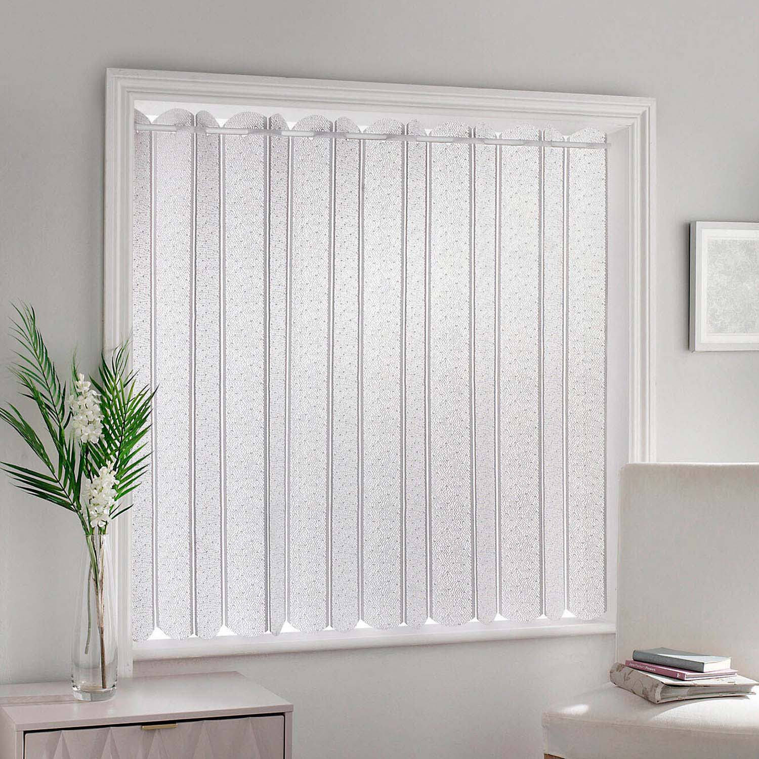 Parma Pleated Blind - White / 183cm Image