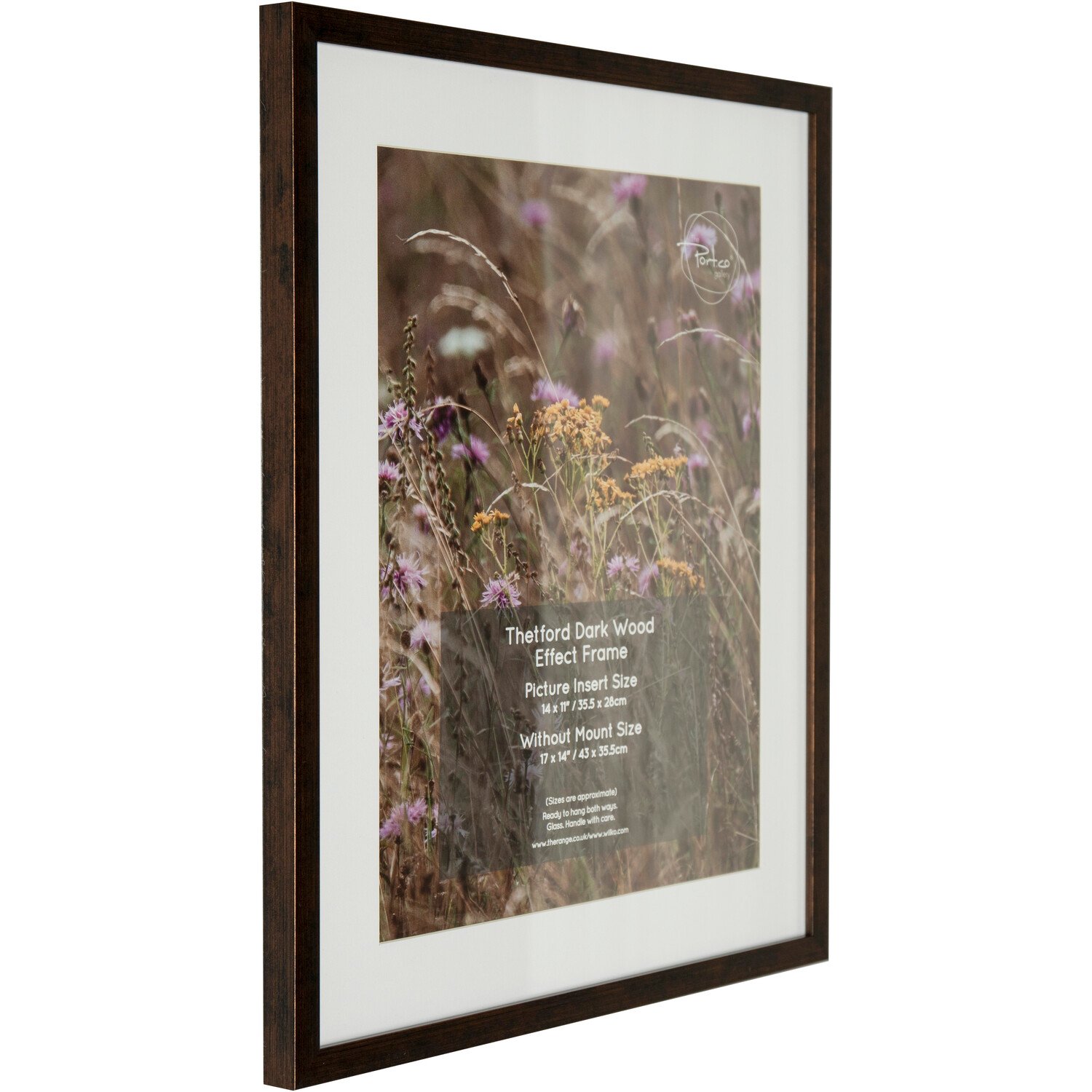 Thetford Dark Wood Effect Frame Brown 17 x 12in Image 2