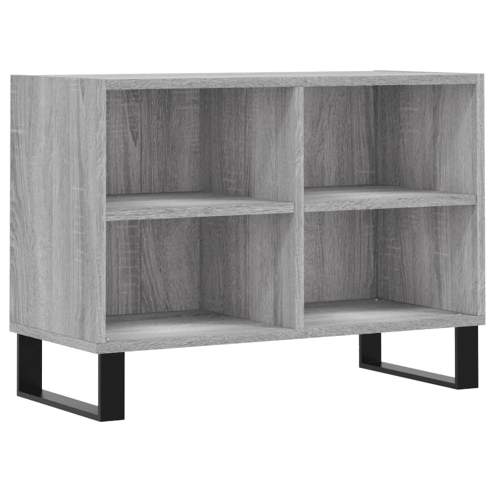 vidaXL 4 Shelf Grey Sonoma TV Cabinet Image 2