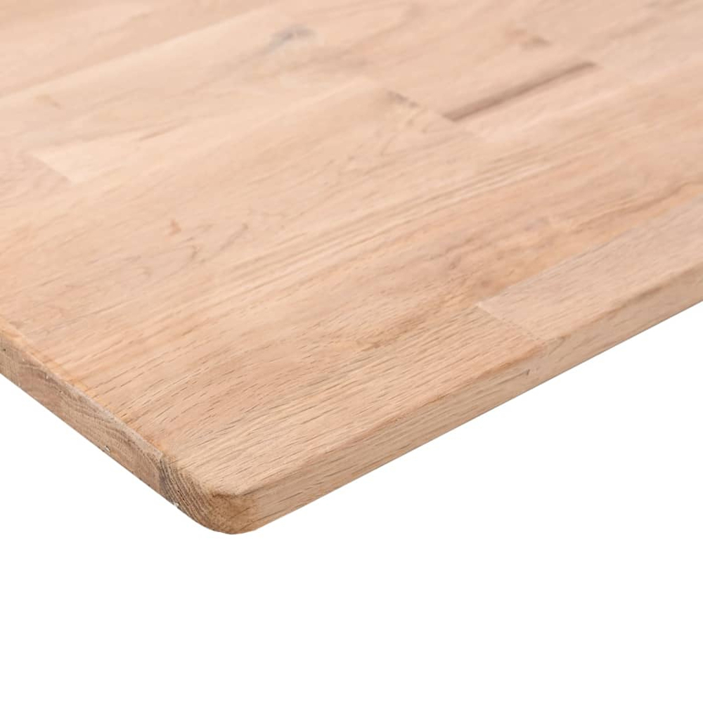 vidaXL 100 x 20 x 1.5cm Untreated Solid Oak Wooden Plank Image 3