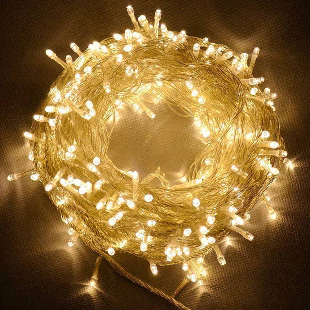 Shatchi 20 Warm White LED Clear Cable Christmas String Light 2m Image 3