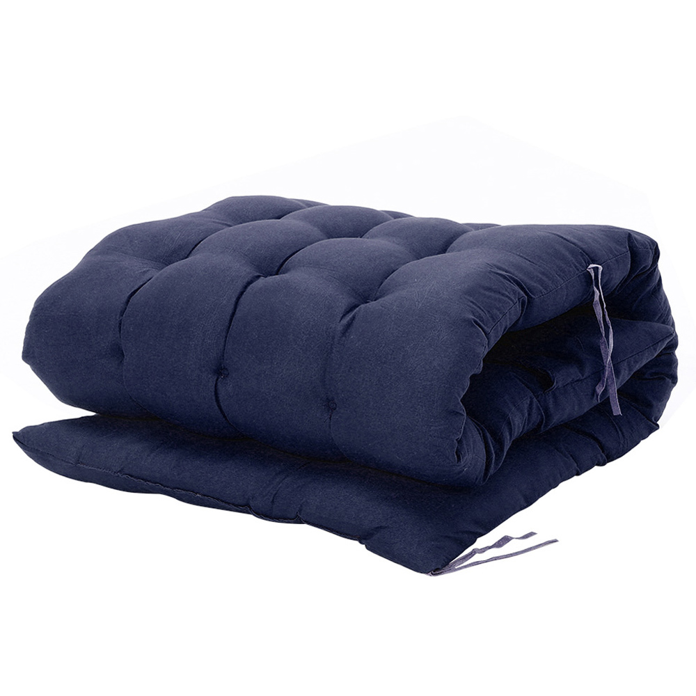 Living and Home Blue Sun Lounger Seat Pad Cushion Image 4