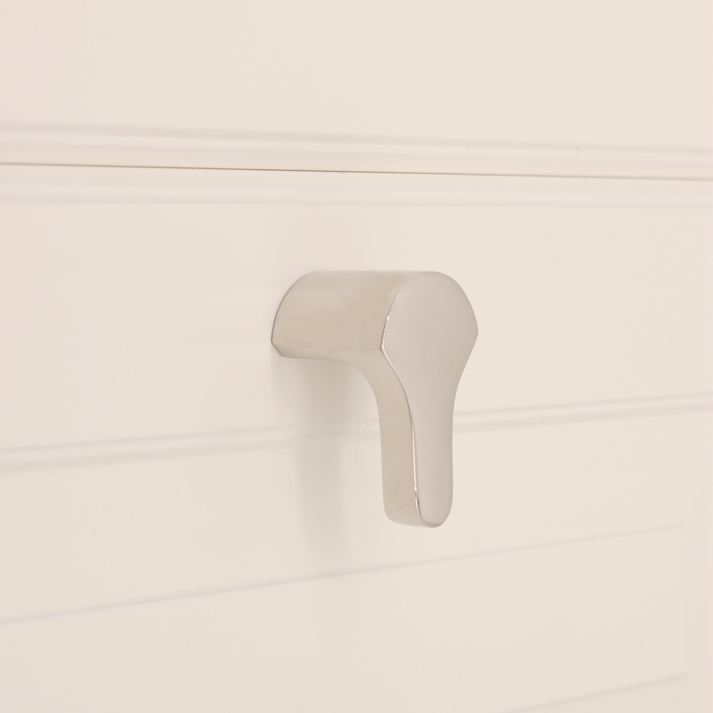 Spira Brass Tulip Polished Nickel Drop Pull Handle Image 3