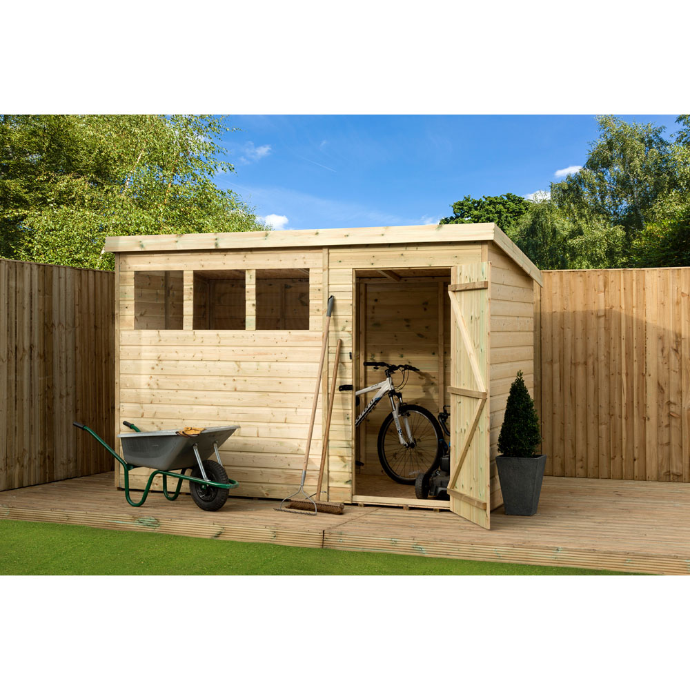 Empire Sheds 1500 10 x 5ft Tongue and Groove Pent Garden Shed Image 3