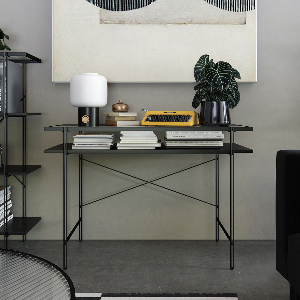 Dorel Wainwright Black Oak Desk Image 8