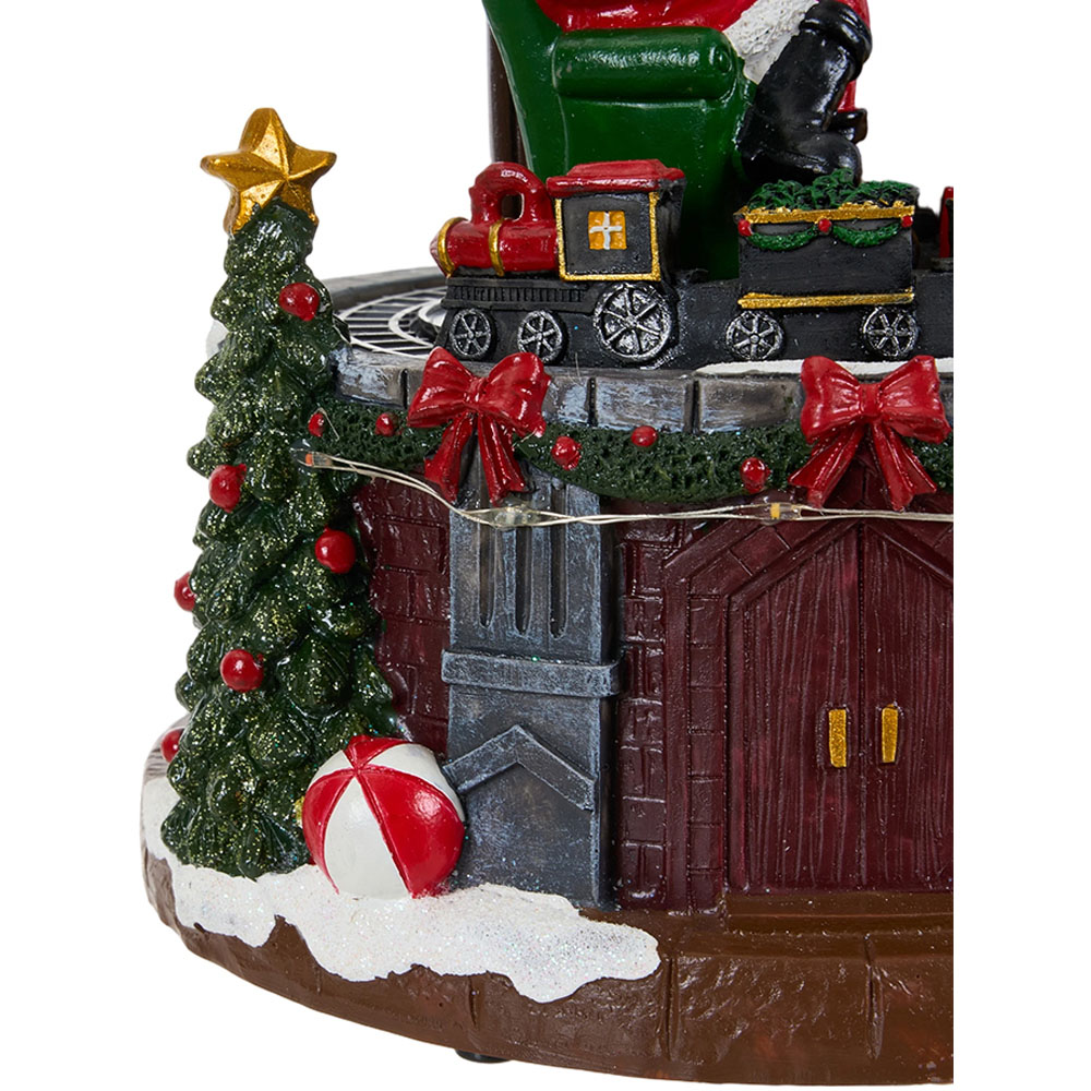 Living and Home Santa by Fireplace LED Music Box Image 4