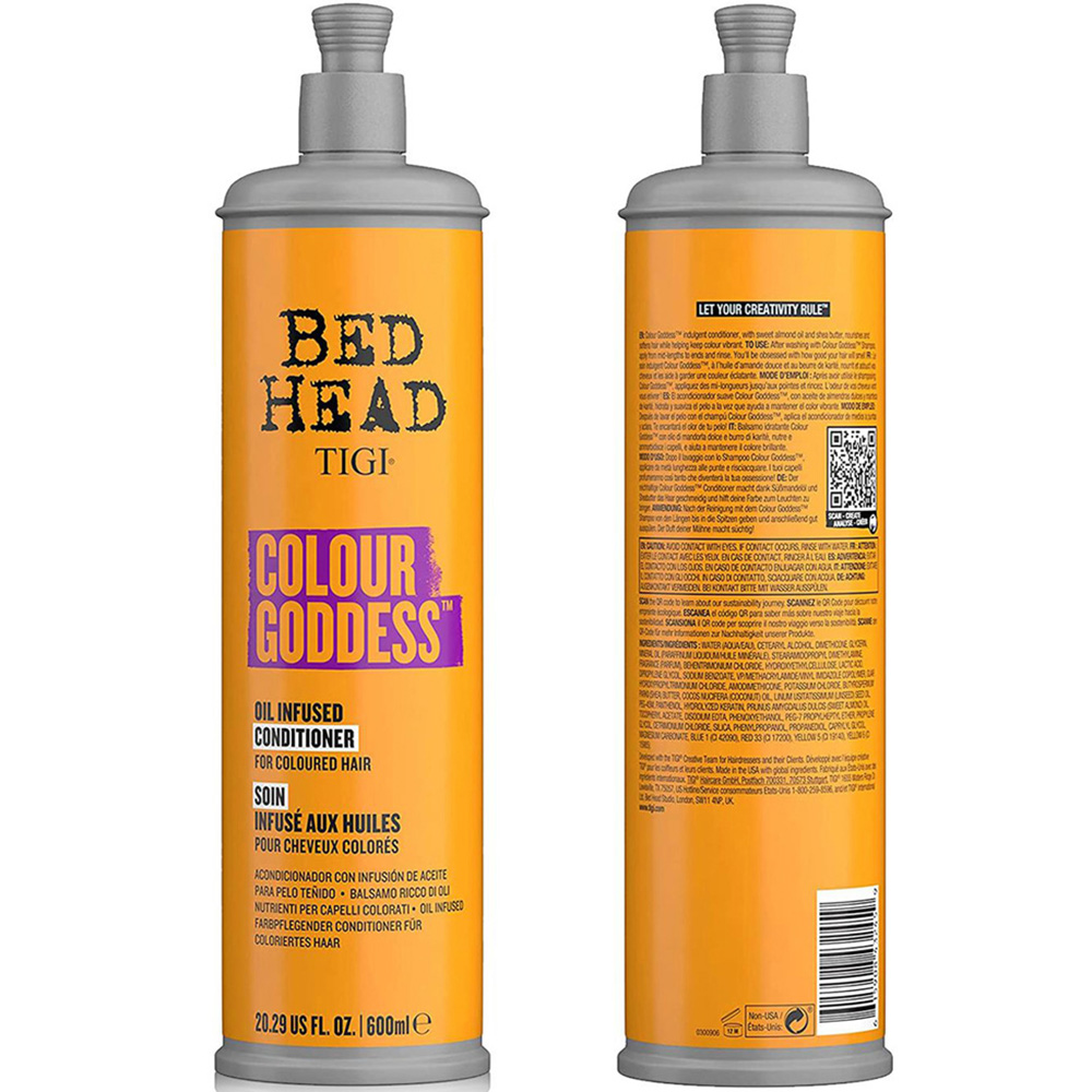 TIGI Bed Head Colour Goddess Coloured Hair Vibrant Care Conditioner 600ml Image 3