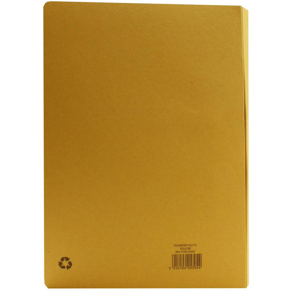 Exacompta 285gsm Yellow Foolscap Spiral File 25 Pack Image 6