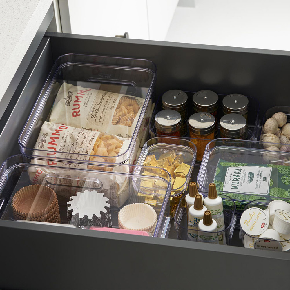 SmartStore Compact Clear Small Storage Box 1.5L 3 Pack Image 9