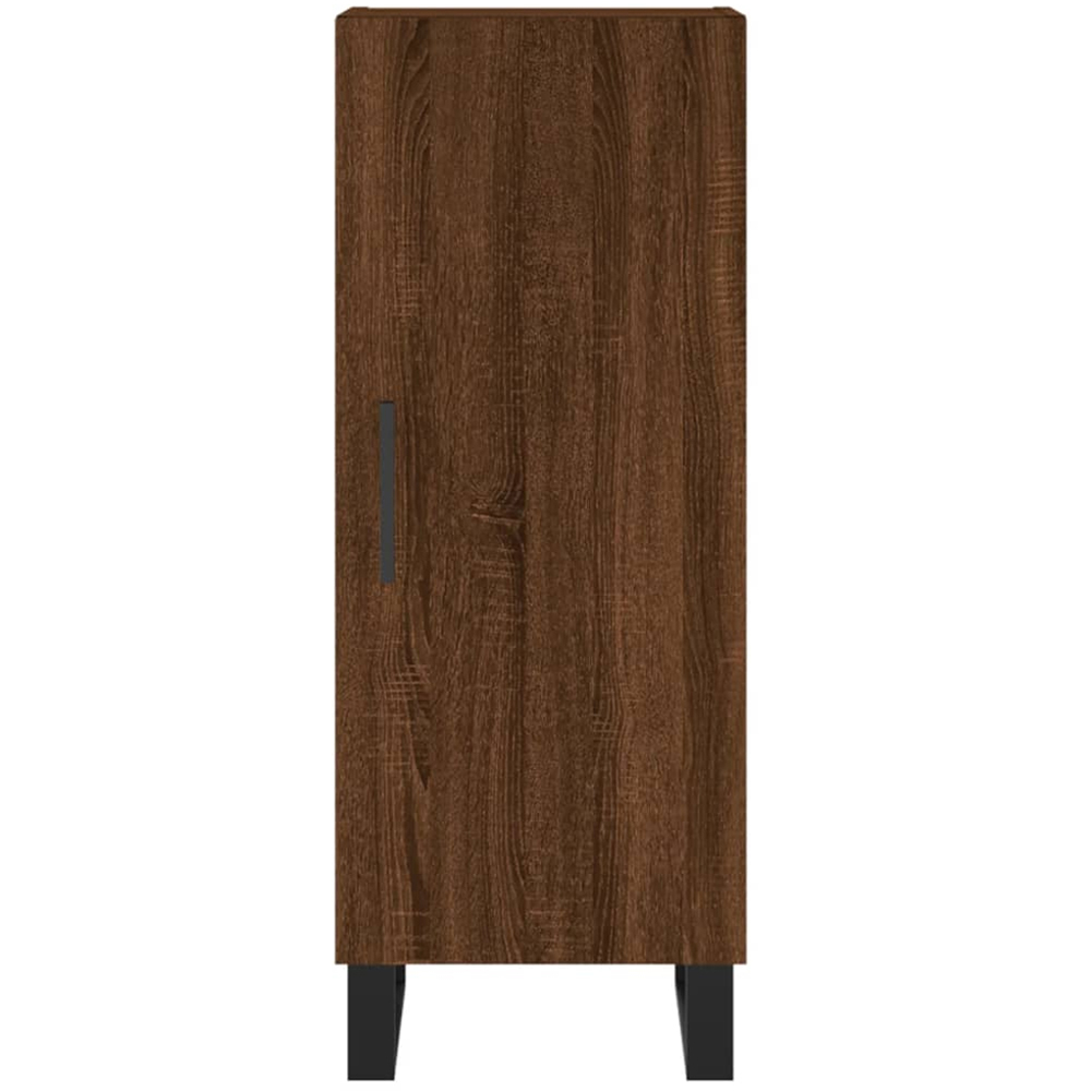 vidaXL Single Door Brown Oak Sideboard Image 6