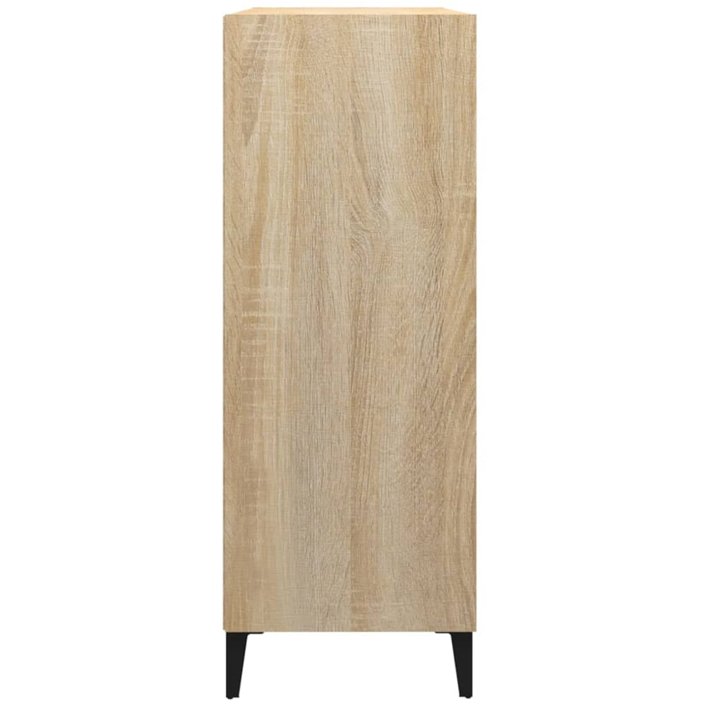 vidaXL 3 Shelf Sonoma Oak Sideboard Image 4