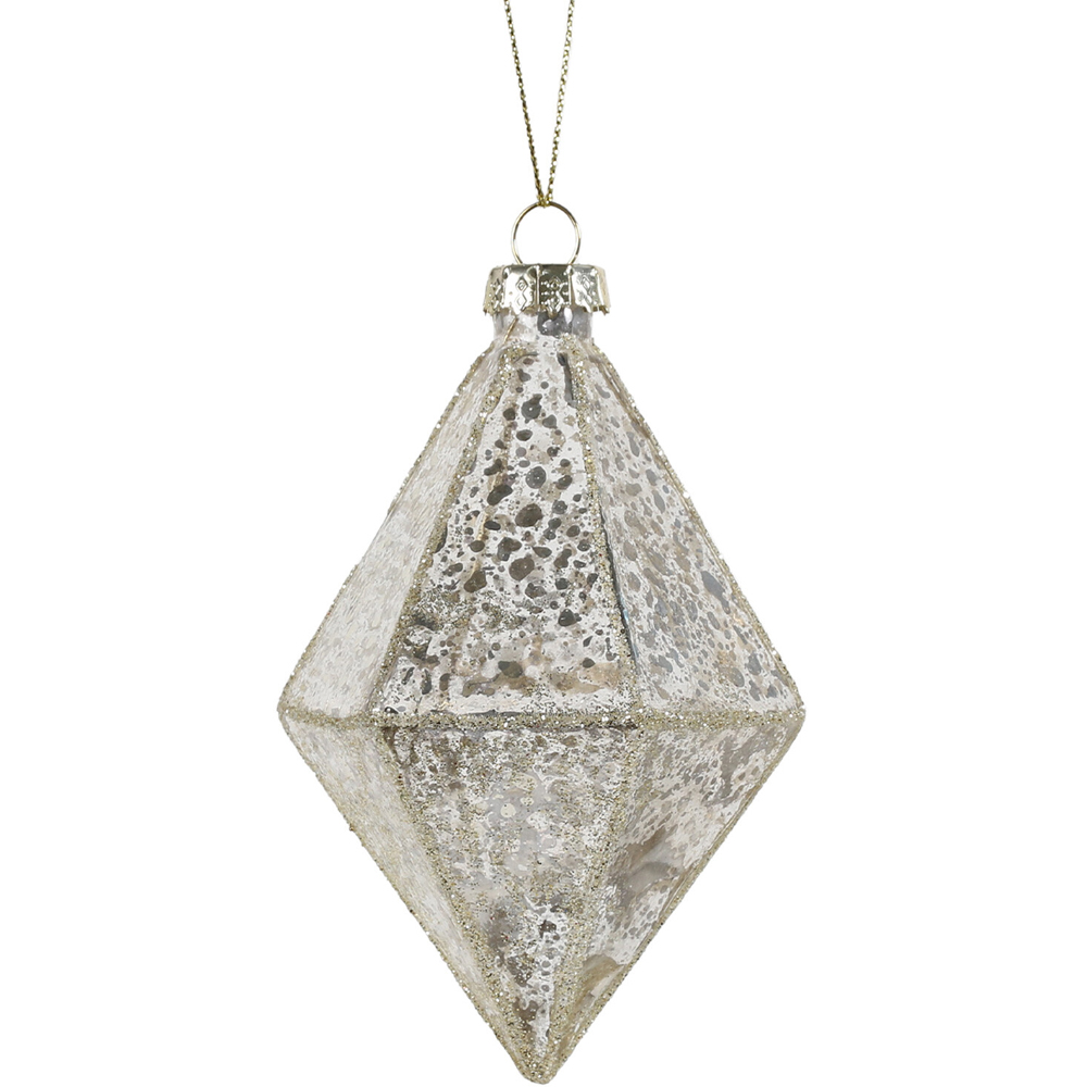Single Chic Noir Champagne Geo Shaped Bauble in Assorted styles Image 2