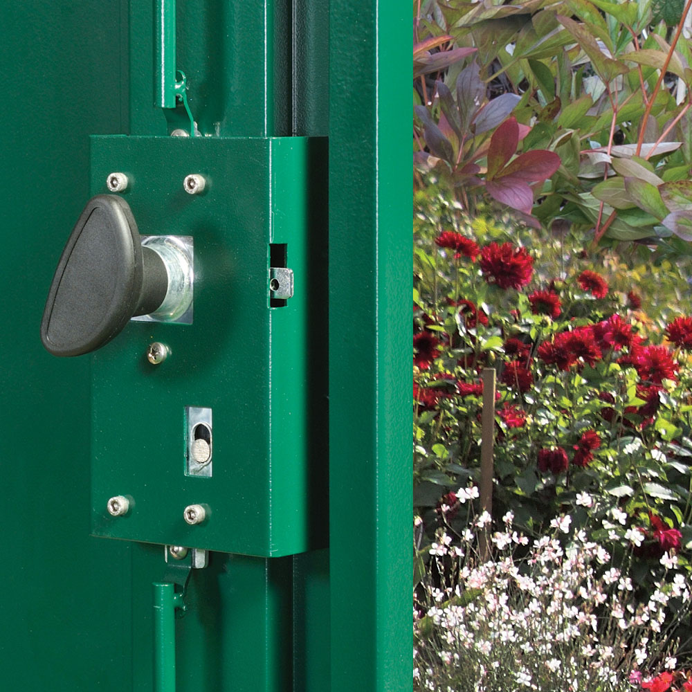 Asgard Annexe Secured by Design 6 x 3ft Double Door Grey Garden Shed Image 6