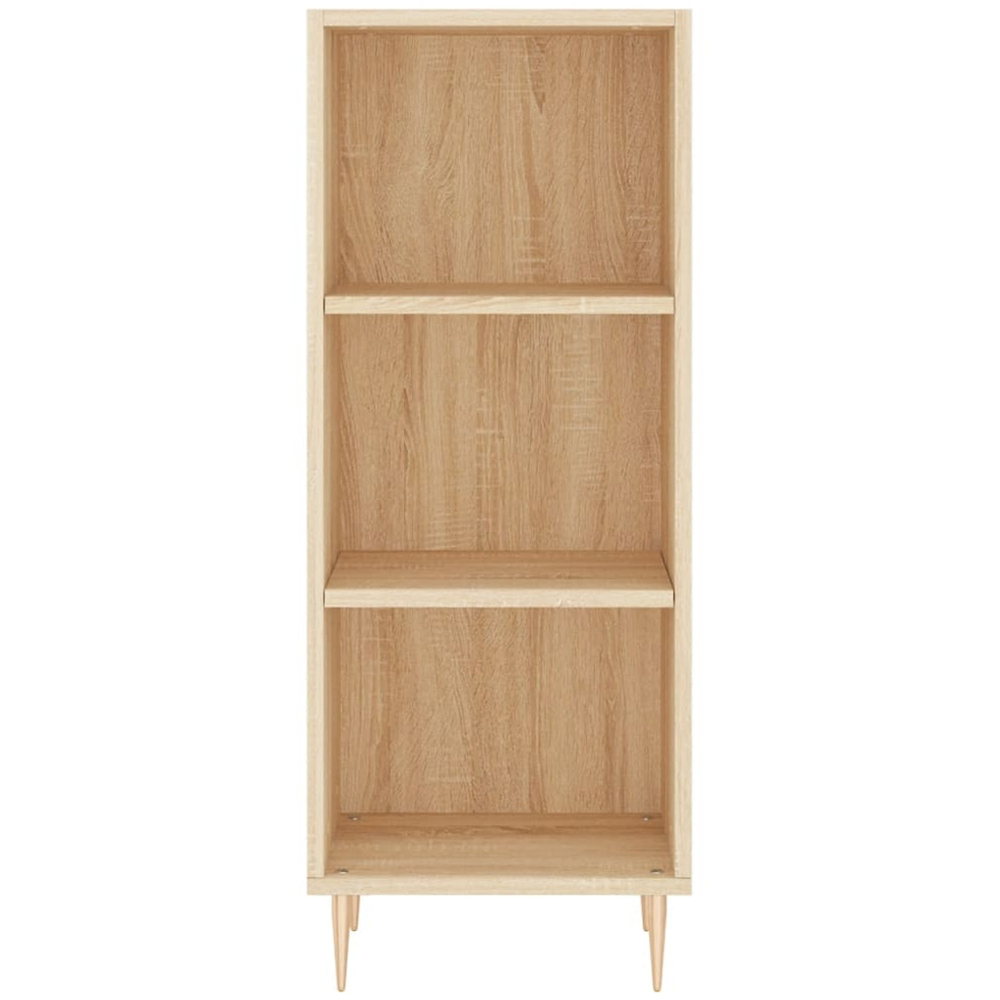 vidaXL Single Glass Door 3 Shelf Sonoma Oak Highboard Image 6