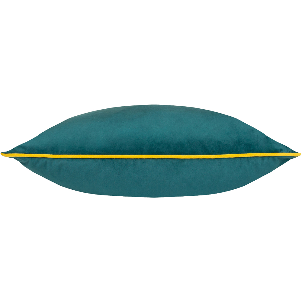 Furn Meridian Teal and Cylon Velvet Cushion 45 x 45cm Image 3