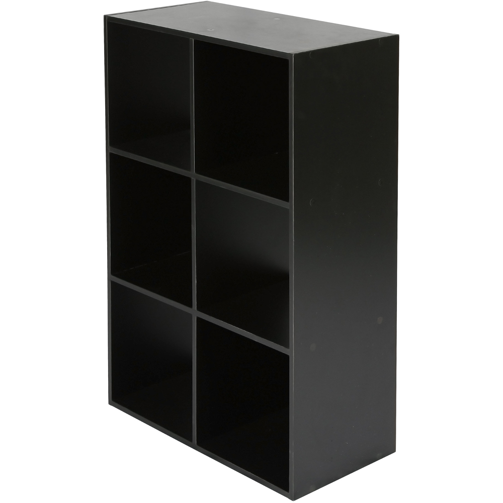 Jane 6 Shelf Black Cube Storage Unit Image 5