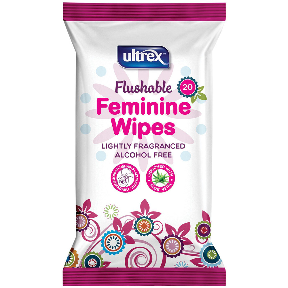 Ultrex Flushable Feminine Wipes Image