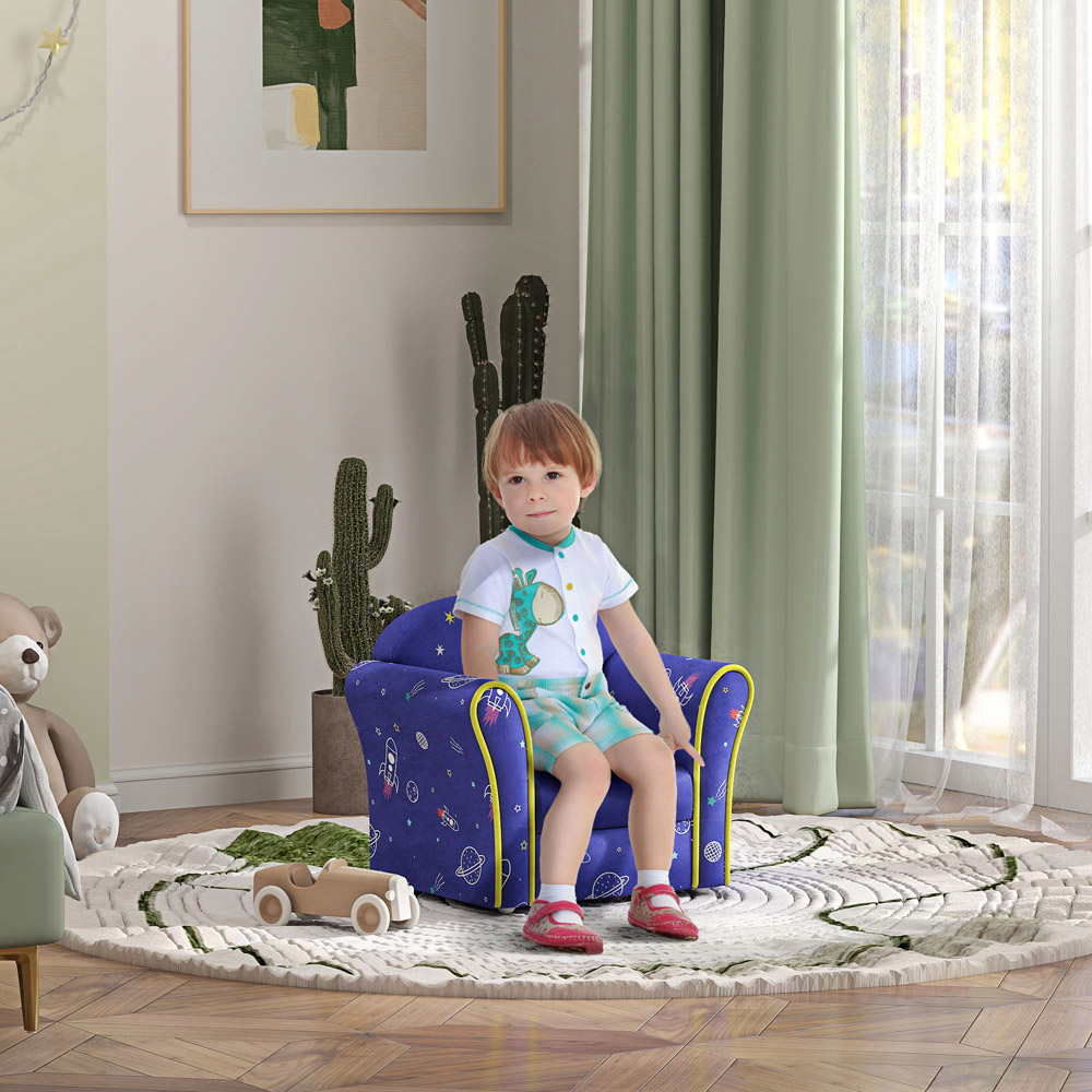 AIYAPLAY Blue Planet Dinosaur Kids Armchair Image 4