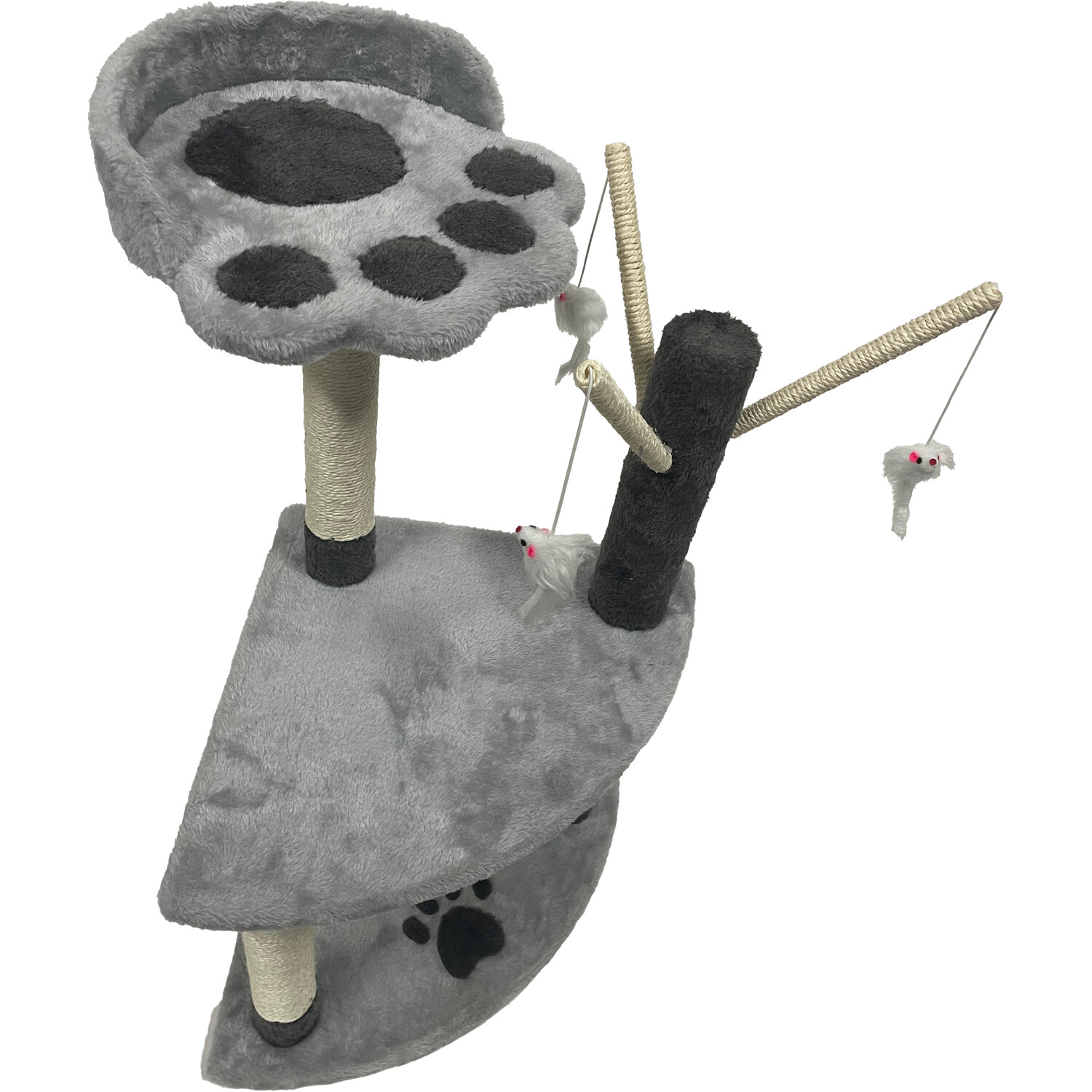 Mullion 3 Tier Cat Post - Grey Image 3