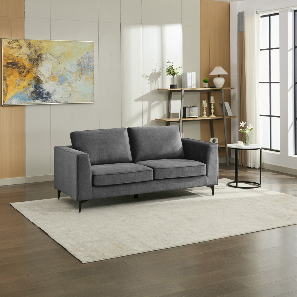 Brooklyn 3 Seater Graphite Grey Sofa Image 4