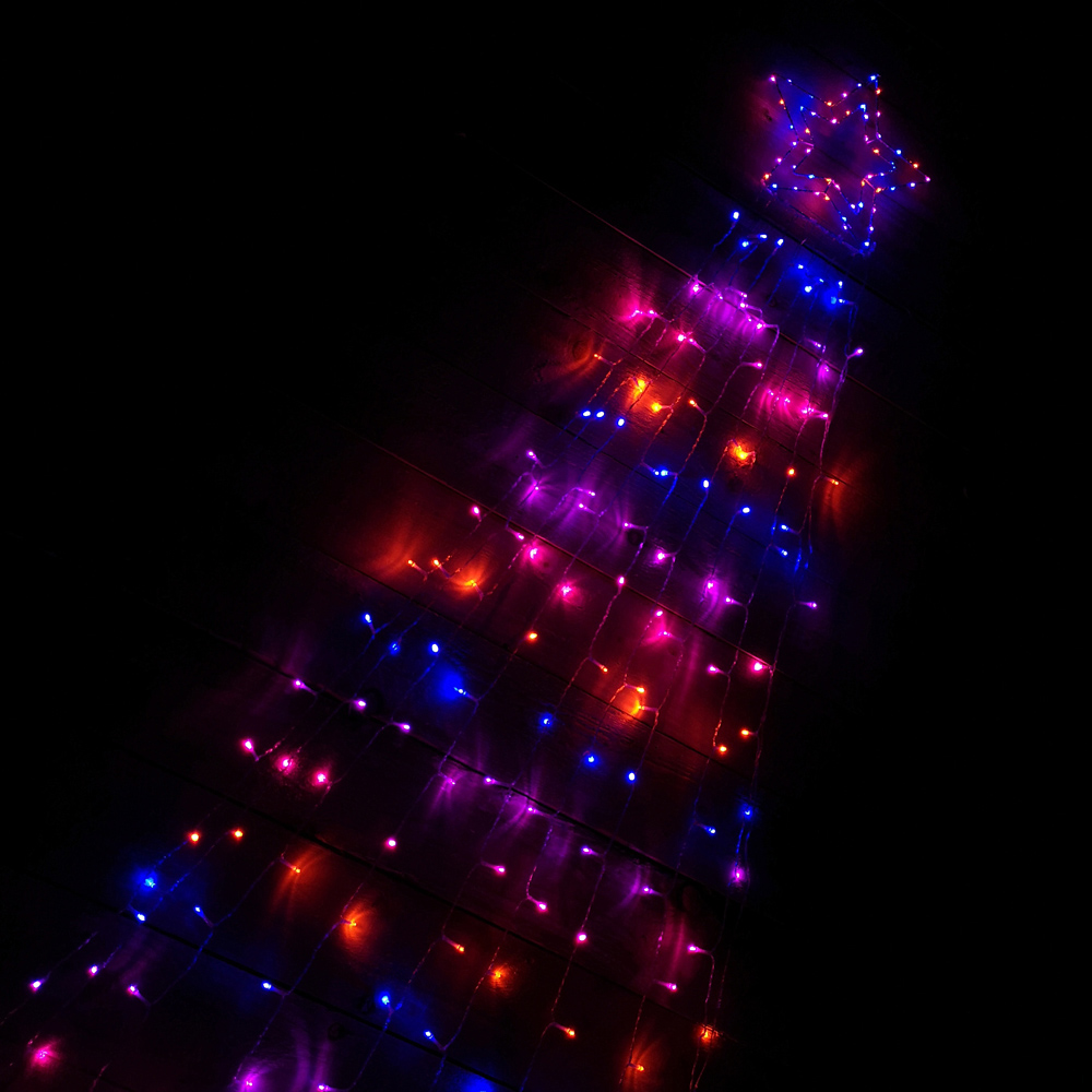 Samuel Alexander Rainbow Shooting Star LED Outdoor Christmas Decoration 300cm Image 3