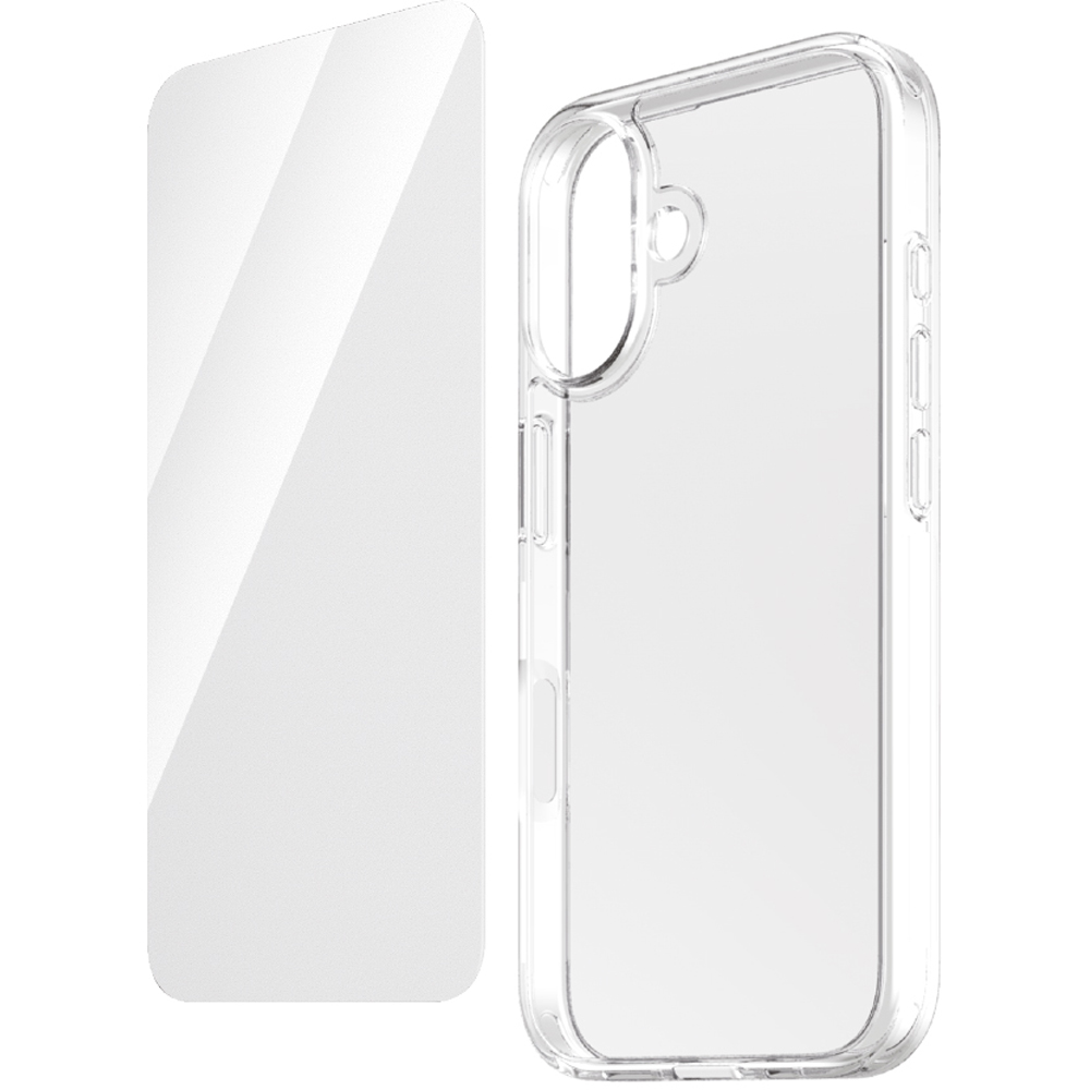 MiTEC MiPROTECT iPhone 16 Clear Phone Case and Glass Bundle Image 2