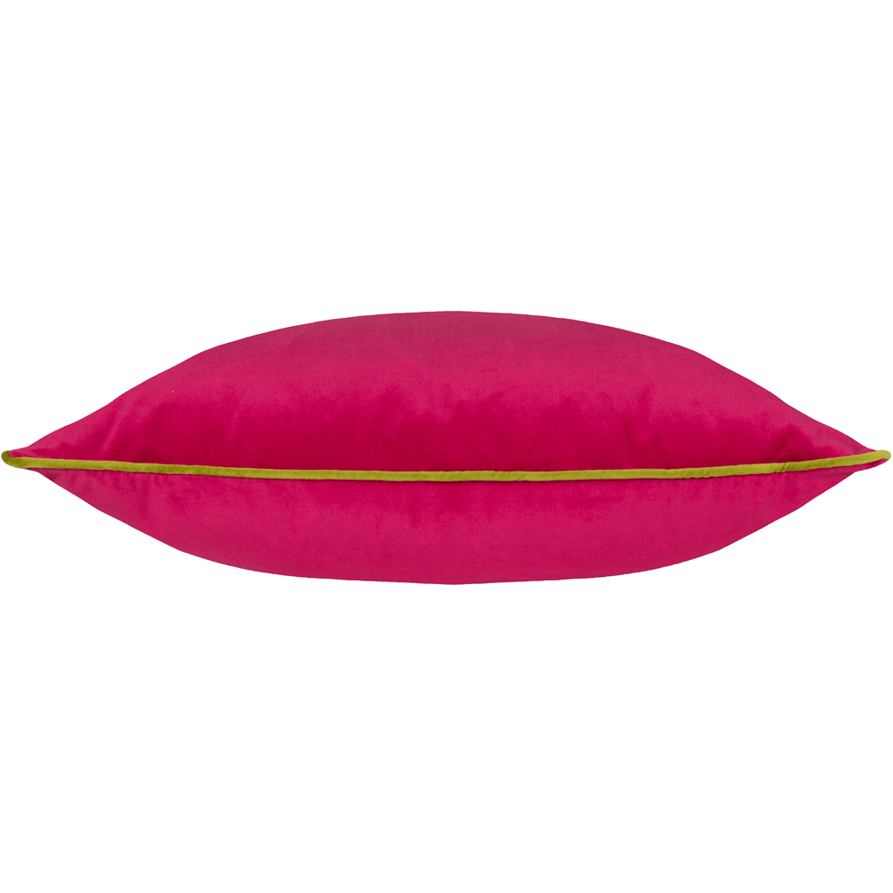 Furn Meridian Hot Pink and Lime Velvet Cushion 45 x 45cm Image 3