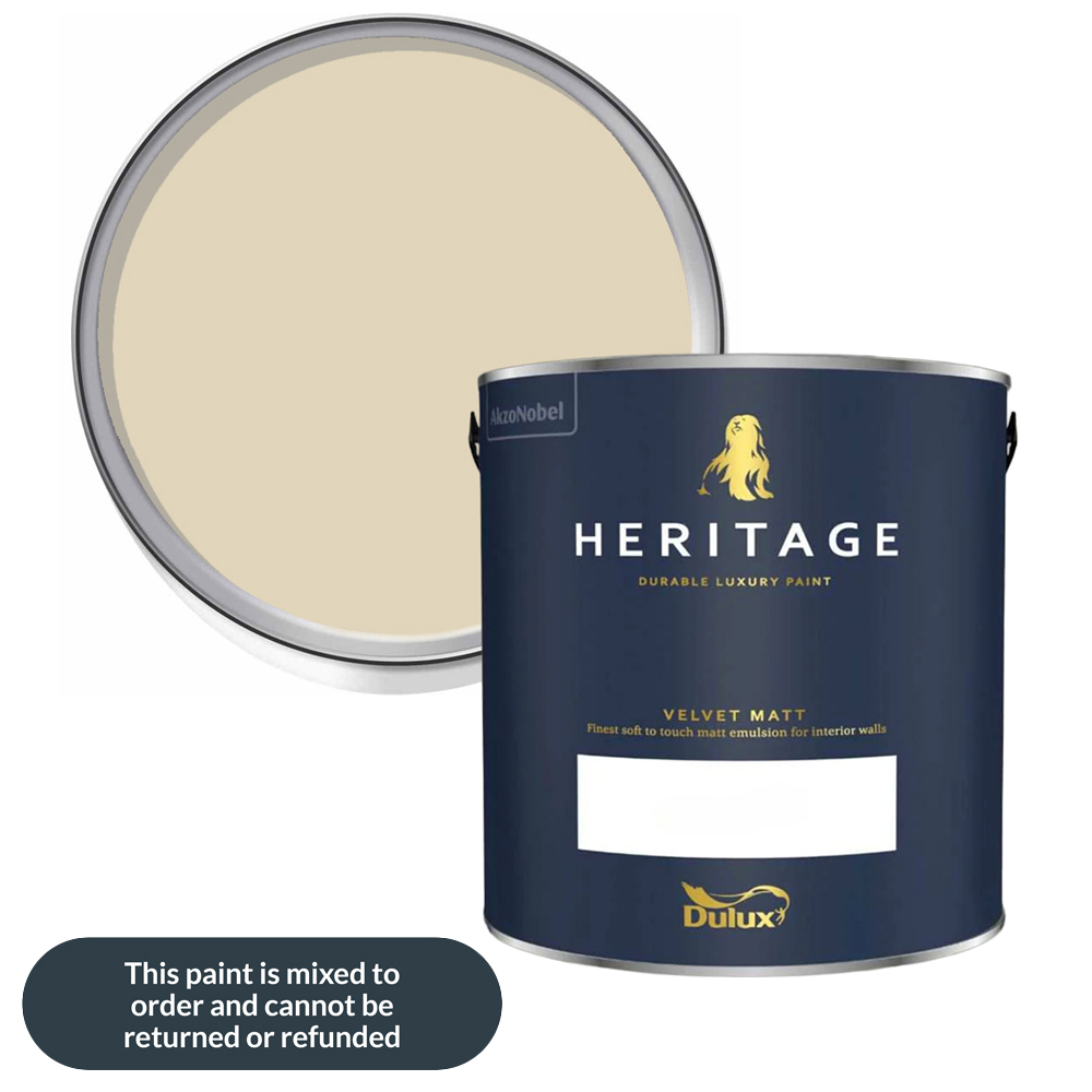 Dulux Heritage Walls and Ceilings Green Marl Velvet Matt Emulsion Paint 2.5L Image 1
