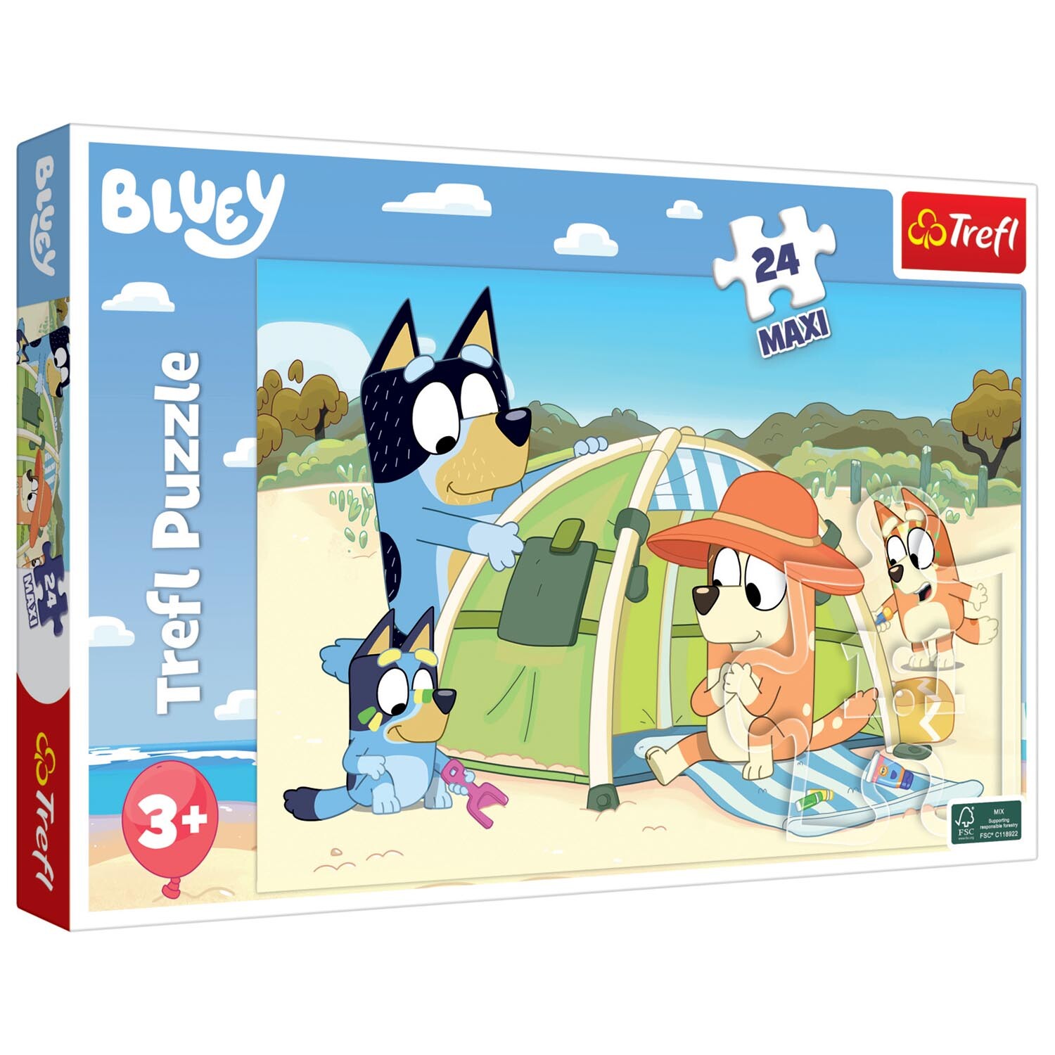 TREFL Bluey's Great Day Maxi Puzzle 24 Piece Image