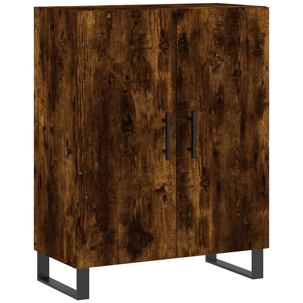 vidaXL 2 Door Smoked Oak Sideboard Image 2