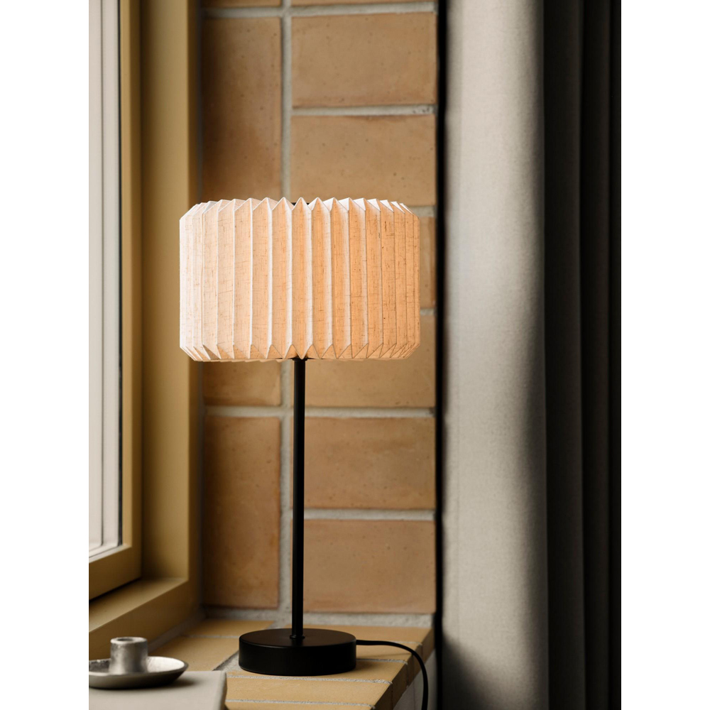 Nordlux Vivienne Black Pleated Table Light Image 2