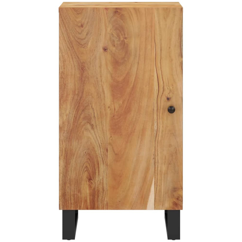 vidaXL Single Door Brown Solid Acacia Wood Sideboard Image 3
