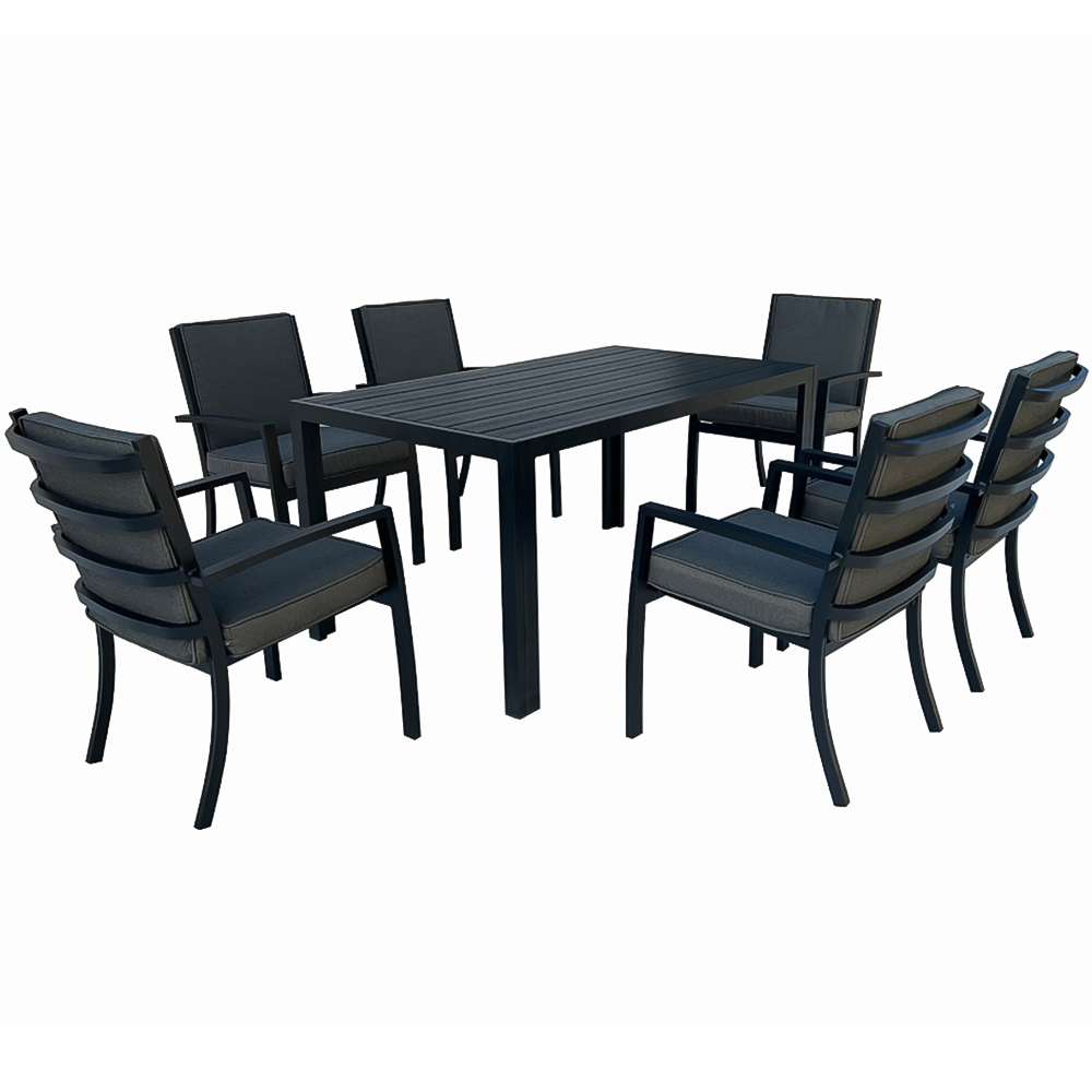 Furniture One 6 Seater Aluminium Garden Dining Set Image 4