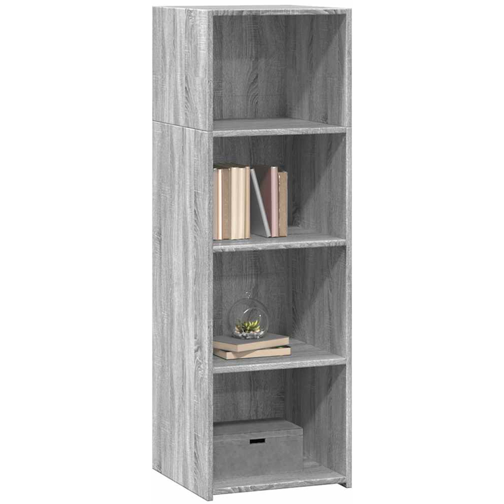 vidaXL 4 Shelf Grey Sonoma Highboard Image 3