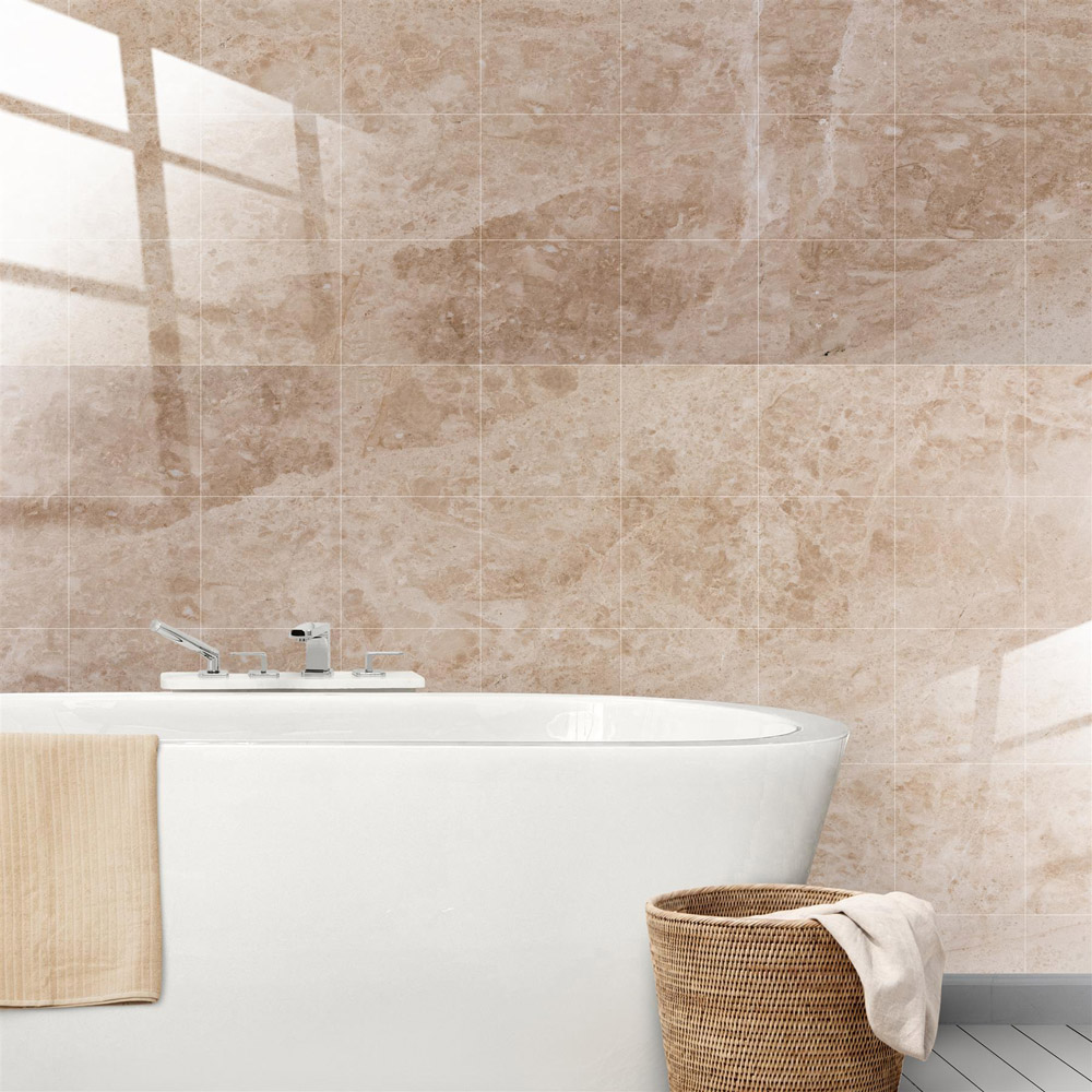 Walplus Marble Stone Topaz Brown Tile Sticker 24 Pack Image 2