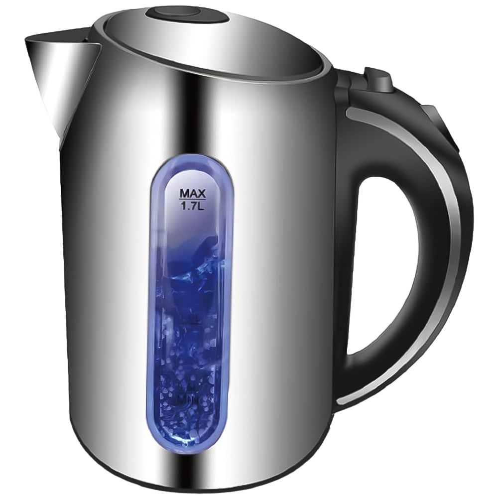 ExtraStar NHHB1739 1.7L Stainless Steel Cordless Electric Kettle with LED Indicator Light Image 1