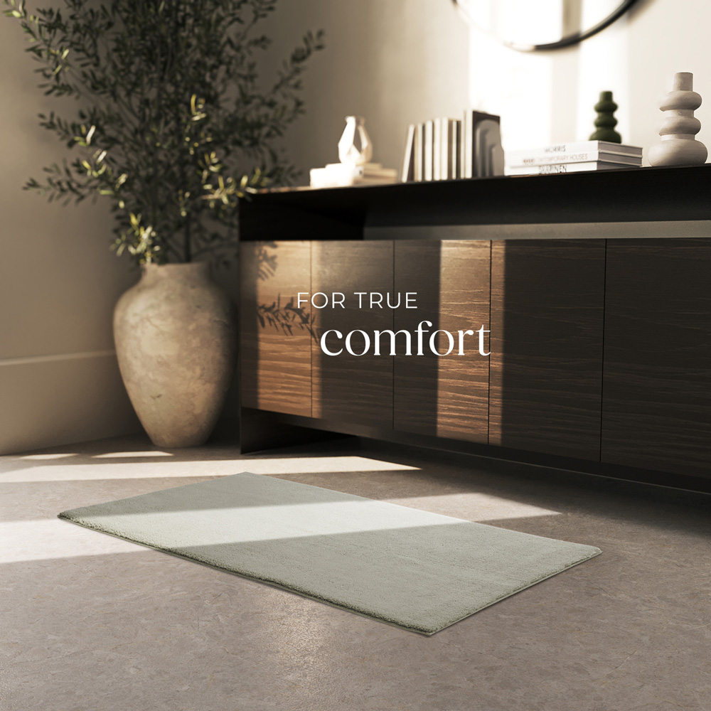 tectake Zonelle Sand Short Pile Ultra Soft Rug 110 x 60cm Image 3