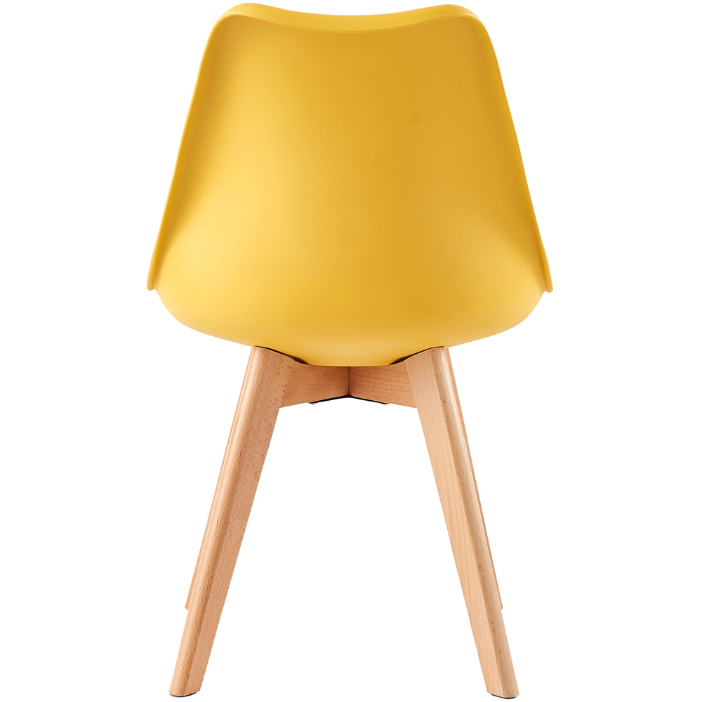 Eva Yellow Padded Single Dining Chair Image 5