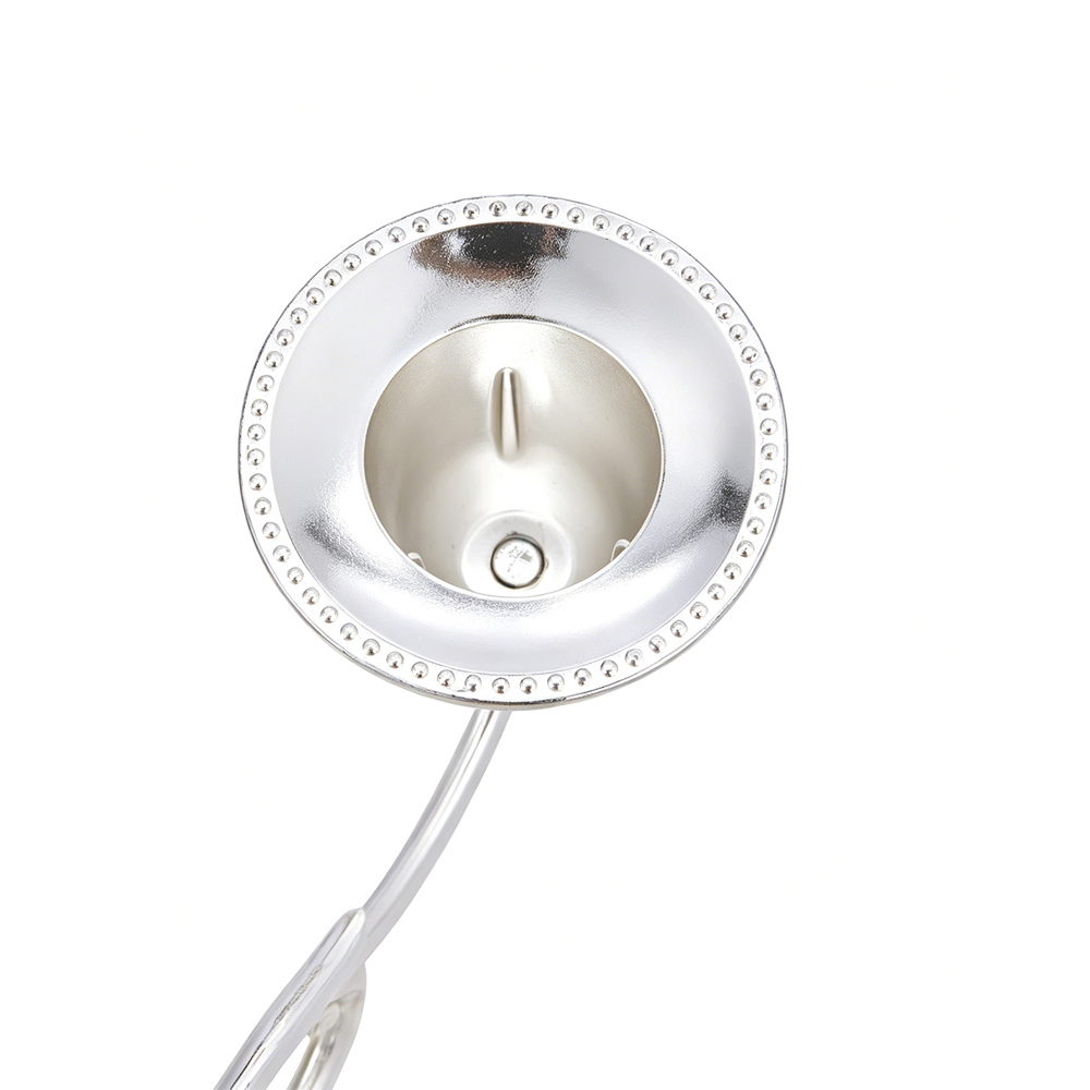 Living and Home 5-Arm Silvery Metal Swirl Candelabra Image 5