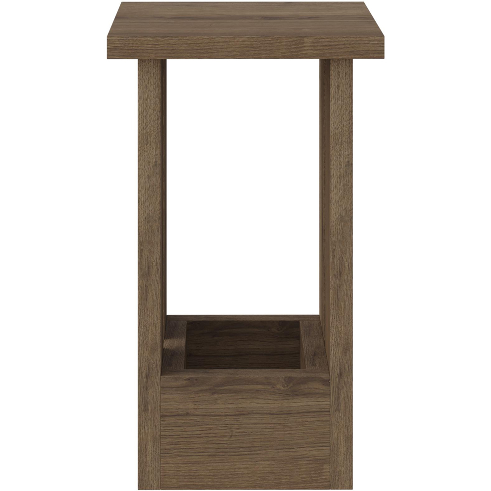Decortie Tasos Dark Oak Effect Side Table Image 2
