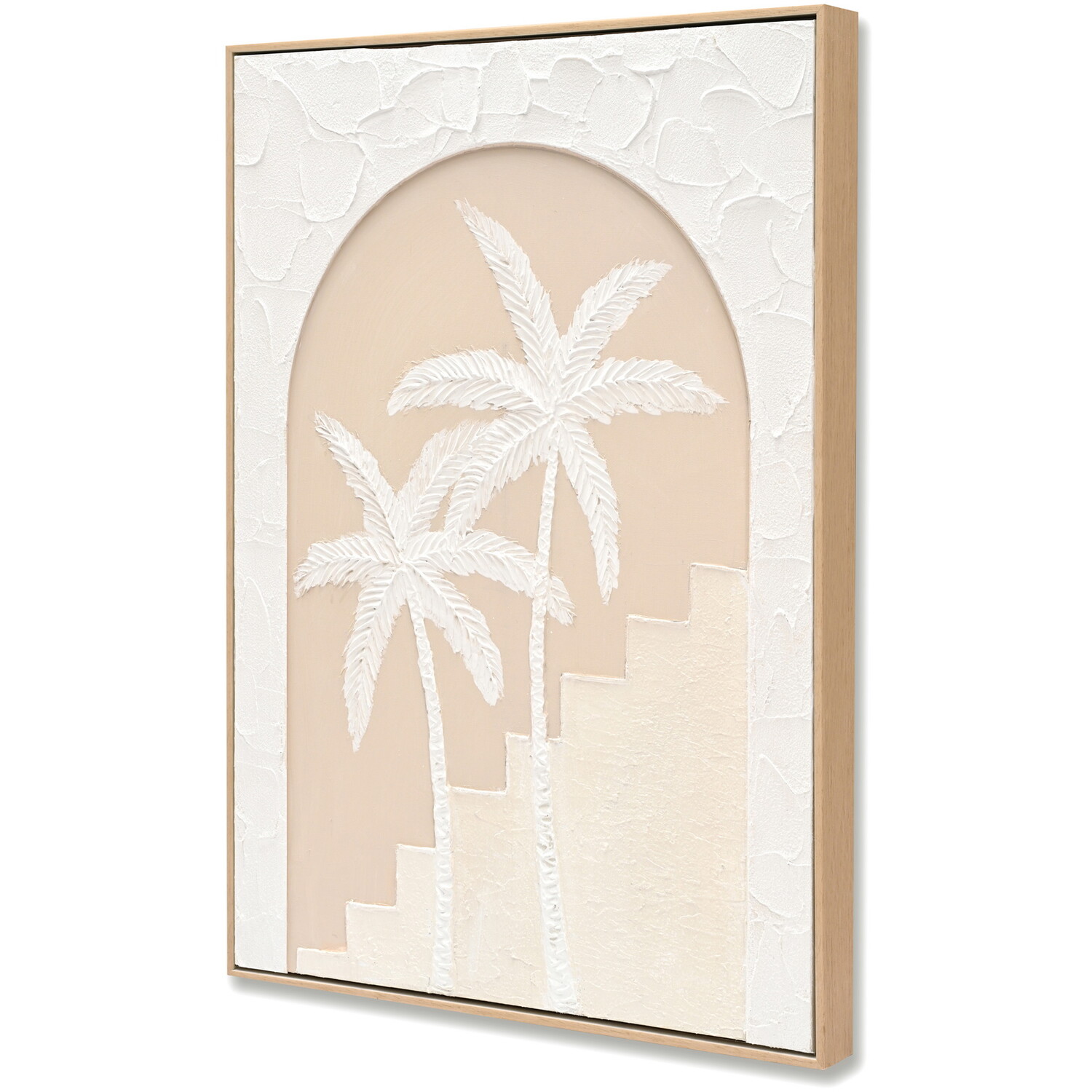 3D Palm Tree Textured Art Image 3